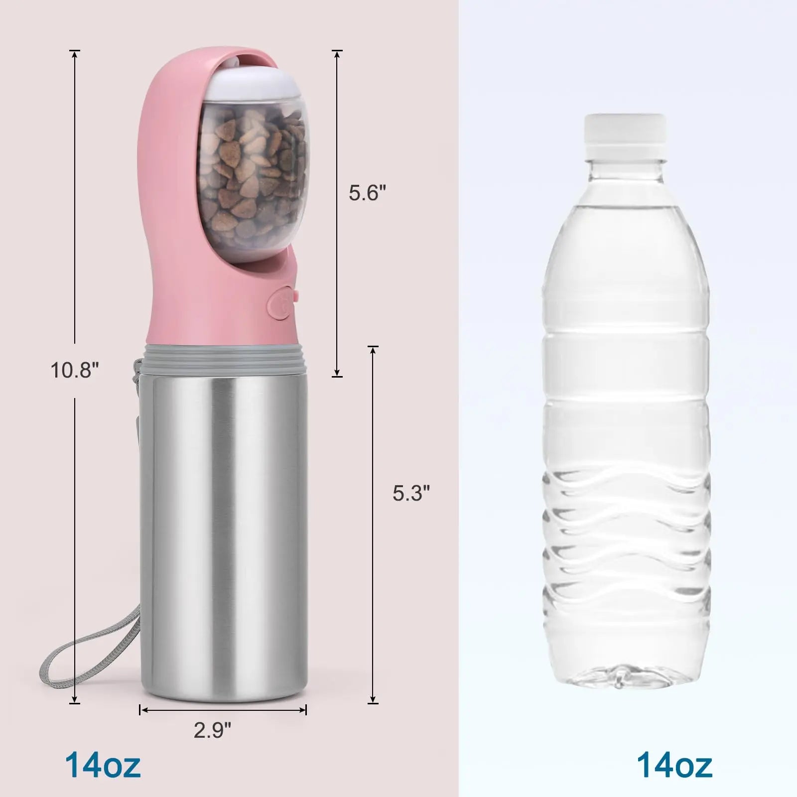 Portable dog water bottle with food My Store