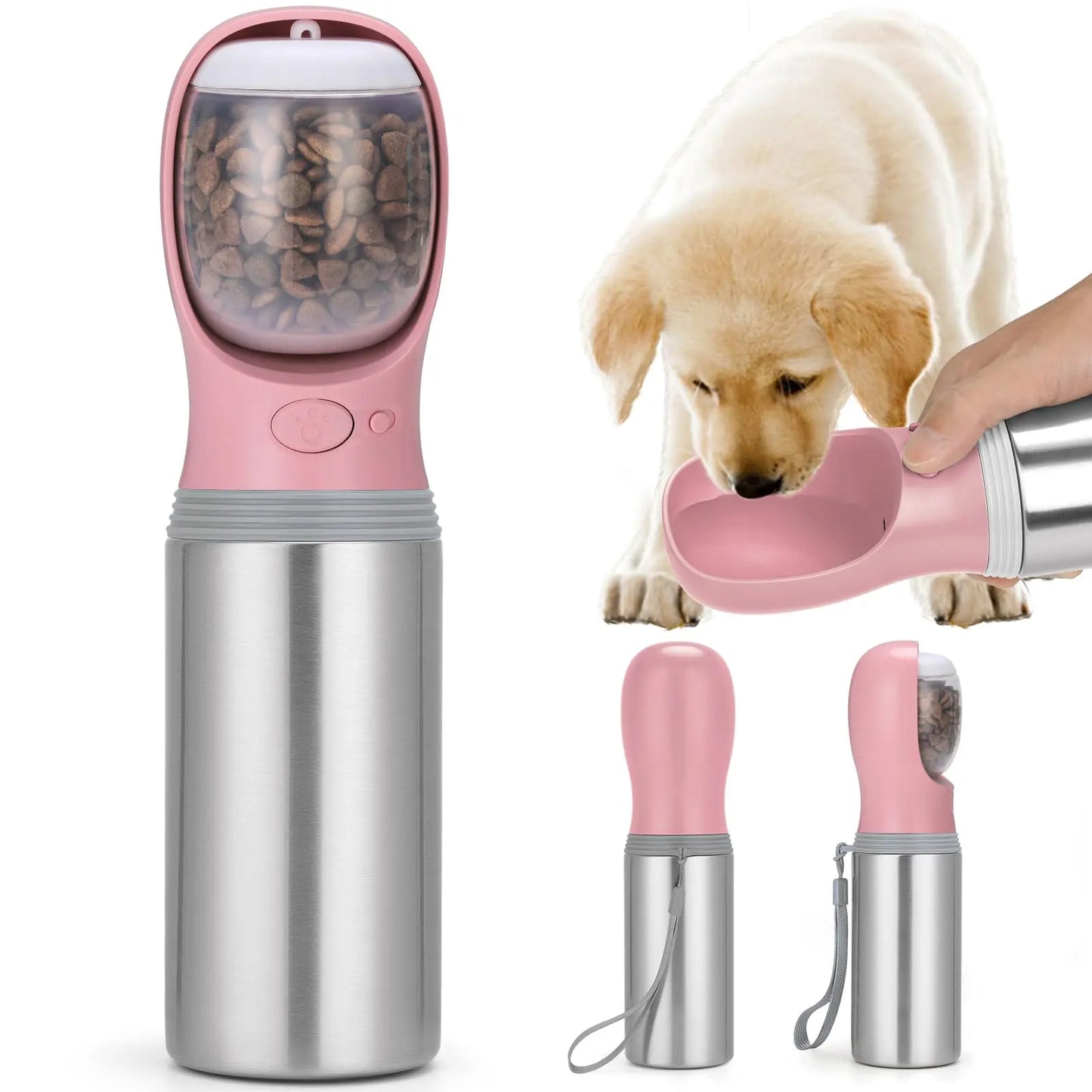 Portable dog water bottle with food My Store
