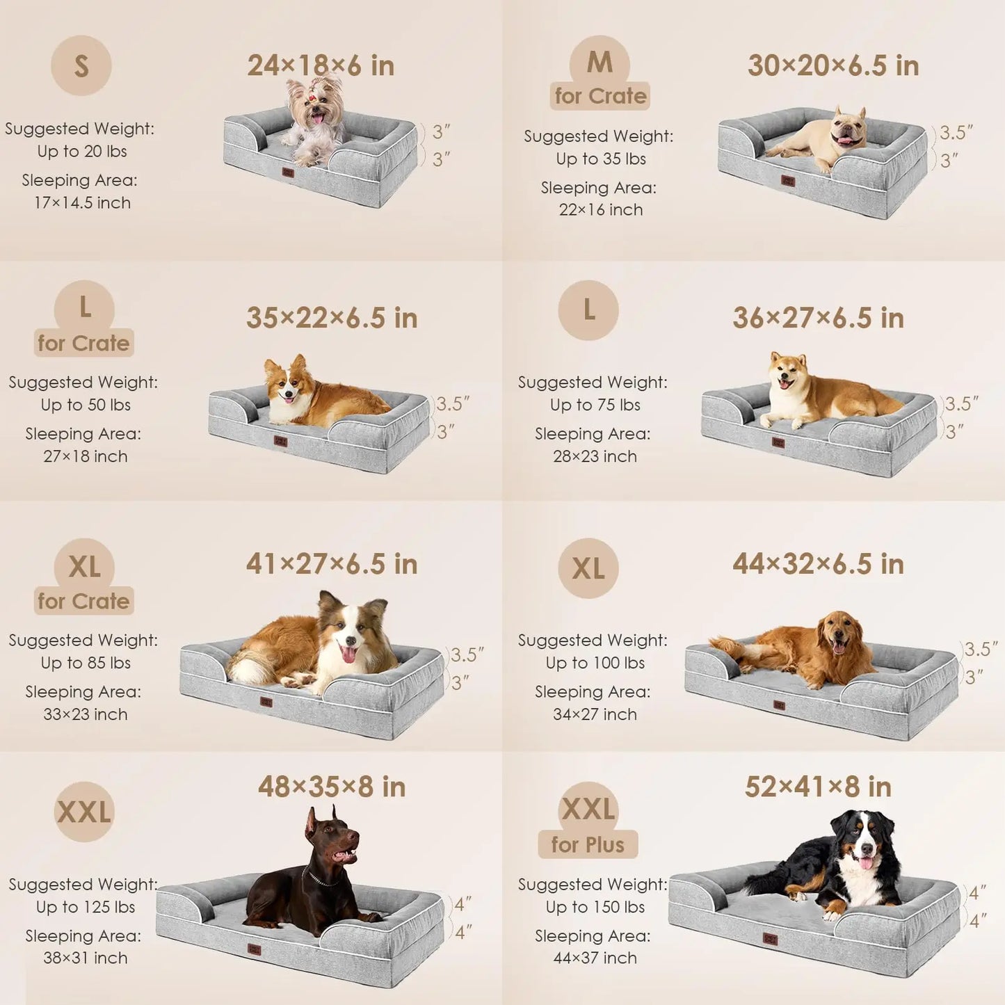 EHEYCIGA Orthopedic Dog Bed My Store