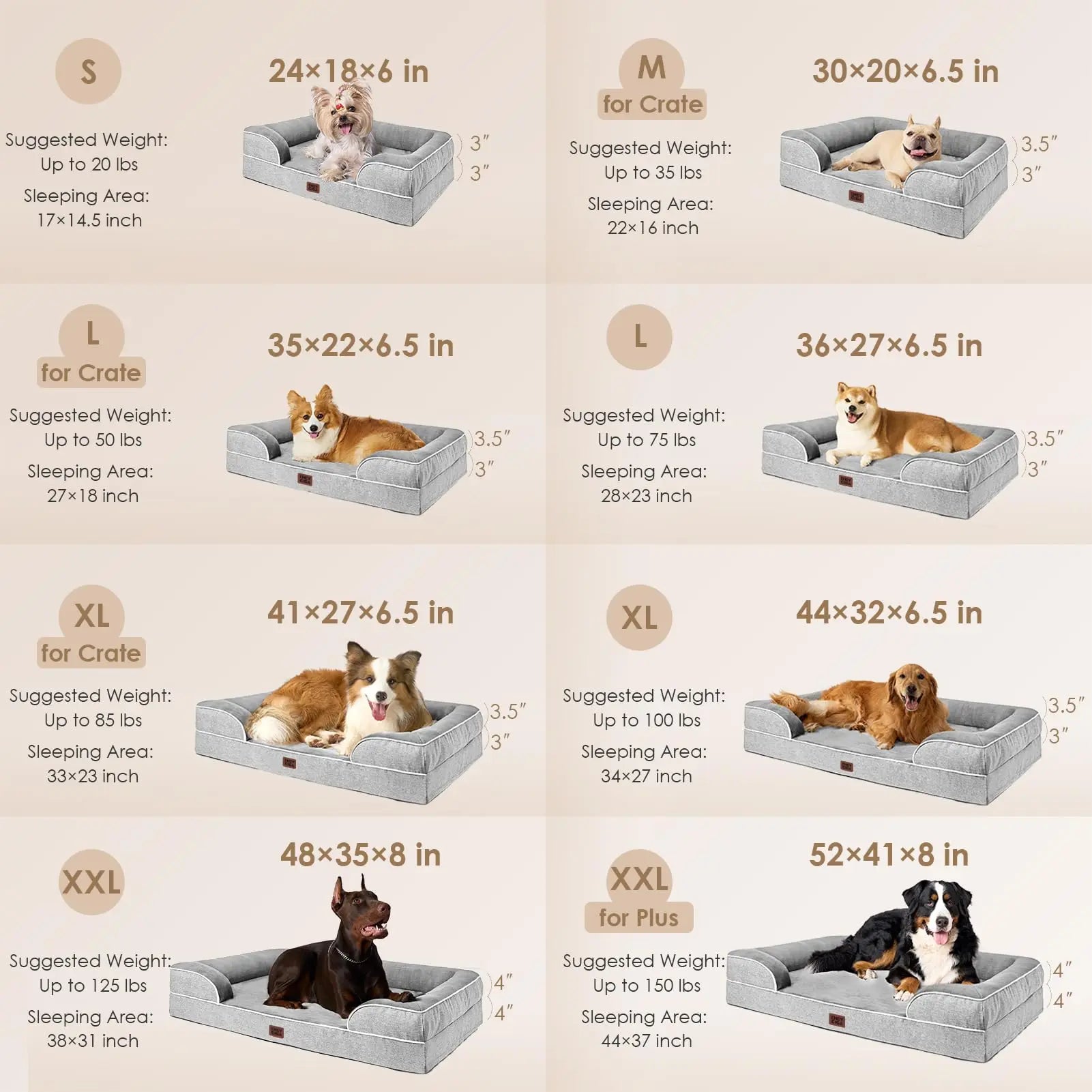 EHEYCIGA Orthopedic Dog Bed My Store