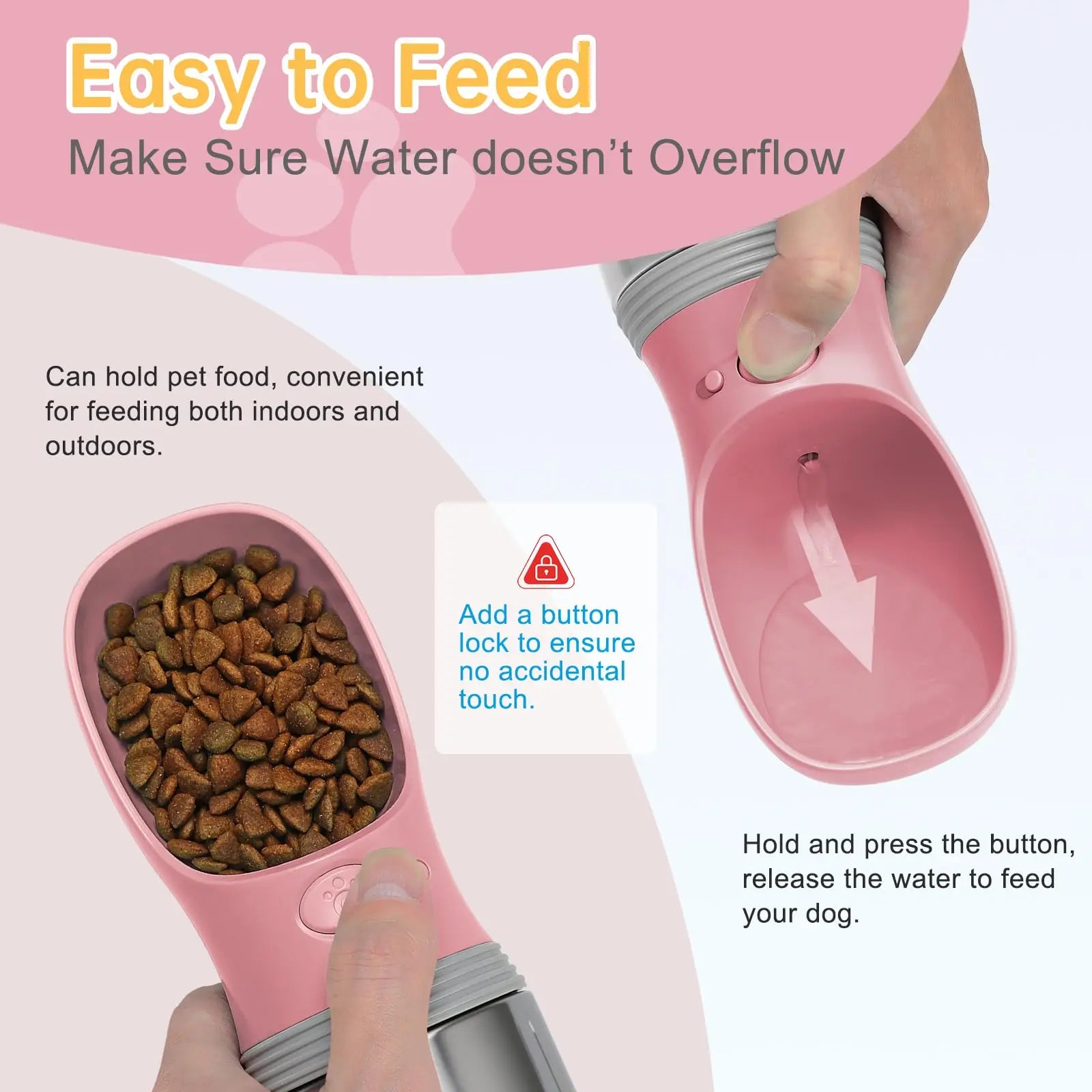 Portable dog water bottle with food My Store