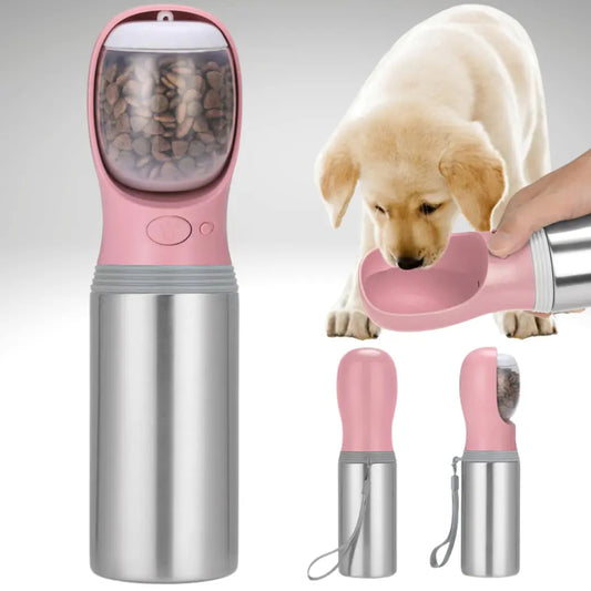 Portable dog water bottle with food My Store